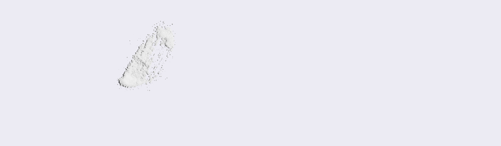 Close up of choline as a powder on on grey background.