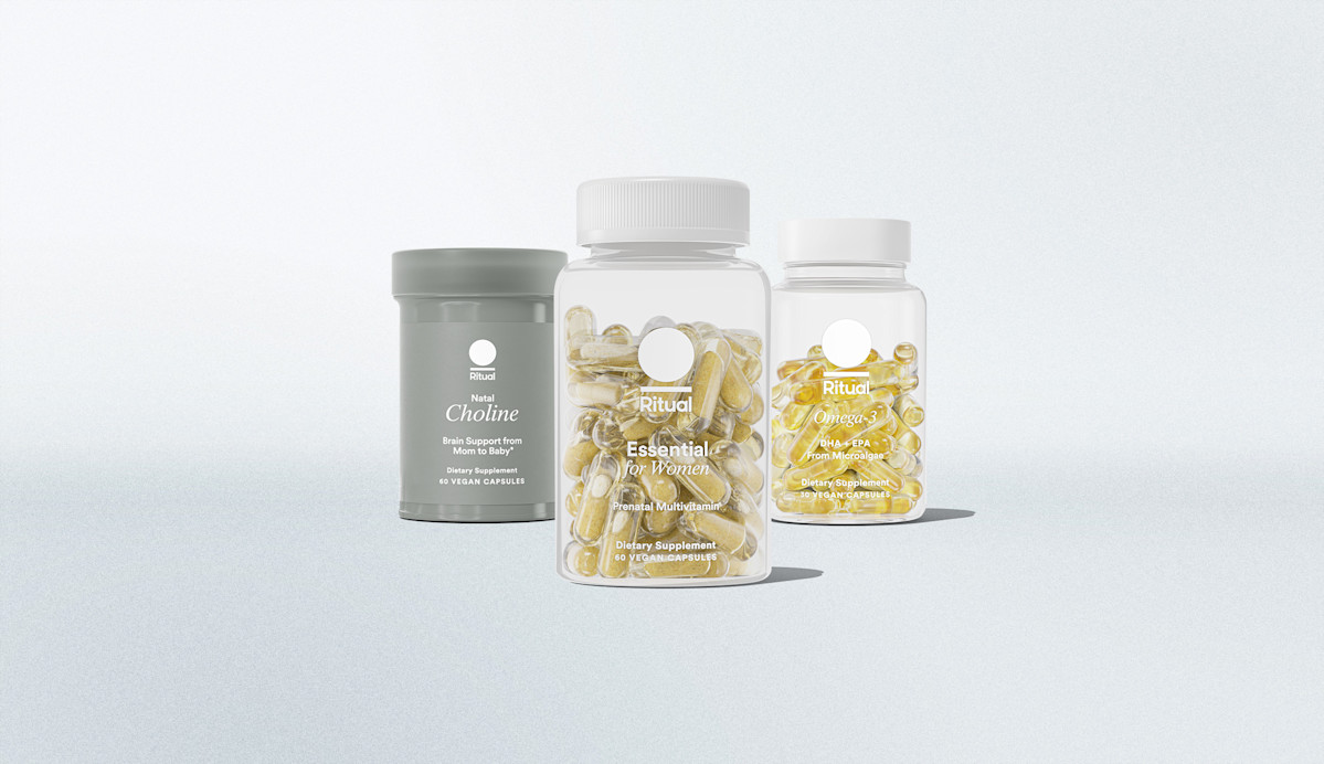 Prenatal Multivitamin, Omega-3 DHA & EPA & Natal Choline Bottles