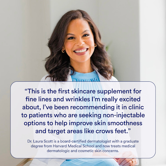 Dermatologist testimonial on HyaCera from Dr. Laura Scott.
